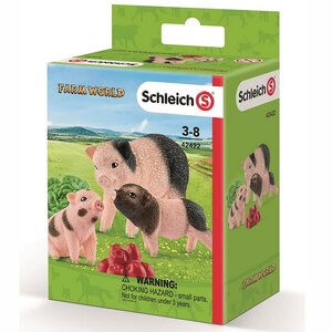 Набор фигурок Мама свинья с поросятами и аксессуарами 3 шт Schleich фото 2
