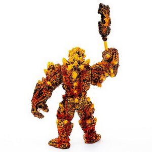 Фигурка монстр Лава с оружием 18 см с подвижными руками,Eldrador Schleich фото 3
