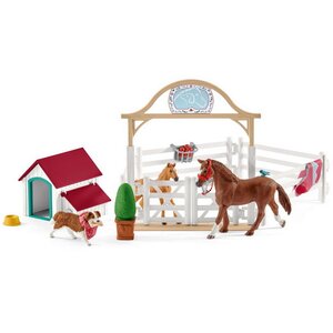 Игровой набор Лошади для гостей Ханны с собакой Руби и аксессуарами Schleich фото 3