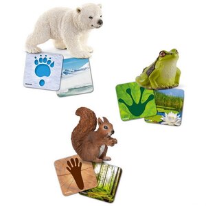 Карточная игра с фигурками Мир диких животных, серия Wild Life