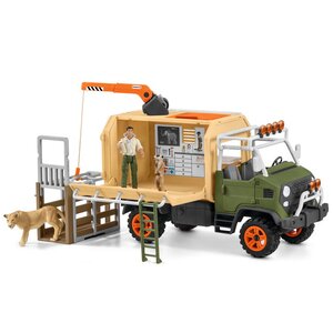 Игровой набор Большой ветеринарный спасательный грузовик с фигурками и аксессуарами