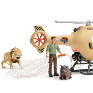 Игровой набор Вертолет-спасатель для диких животных с фигурками и аксессуарами Schleich фото 2