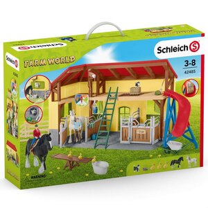 Игровой набор Конюшня с наездницей, лошадьми и аксессуарами Schleich фото 13