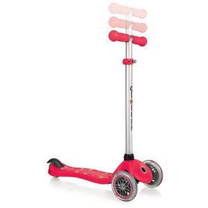 Трехколесный самокат Globber Primo Starlight со светящейся платформой, колеса 121/80 мм, красный Globber фото 3