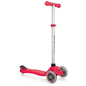 Трехколесный самокат Globber Primo Starlight со светящейся платформой, колеса 121/80 мм, красный Globber фото 4