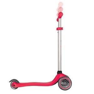 Трехколесный самокат Globber Primo Starlight со светящейся платформой, колеса 121/80 мм, красный Globber фото 5
