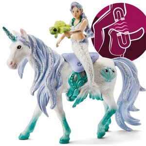 Набор фигурок Русалочка на морском единороге, 2 шт, Bayala Schleich фото 3