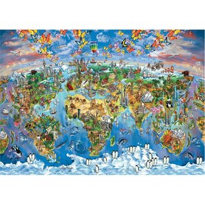 Карта-пазл Цвета мира - Мария Робинки, 260 элементов