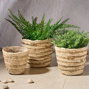 Набор декоративных кашпо Джутто 14-21 см, 3 шт