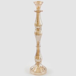 Декоративный подсвечник-канделябр на 1 свечу Cristallerie 41 см шампань EDG фото 1