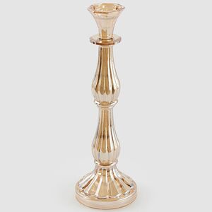 Декоративный подсвечник-канделябр на 1 свечу Cristallerie 31 см шампань EDG фото 1