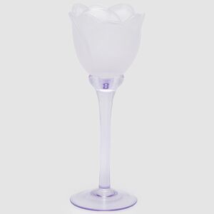 Стеклянный подсвечник-бокал Chiffon Blossom Glows 22 см лиловый EDG фото 1