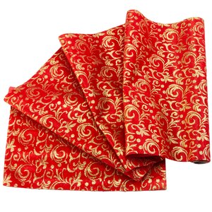 Ткань для декорирования Рубиновая Элегия - Узорчатая 35*200 см