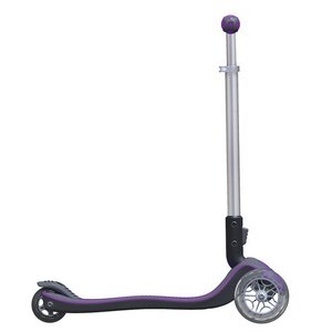 Складной трехколесный самокат Globber Elite F с подсветкой платформы, колеса 121/80 мм, фиолетовый Globber фото 5