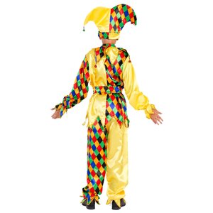 Карнавальный костюм Шут Карамболь, рост 122 см Батик фото 2
