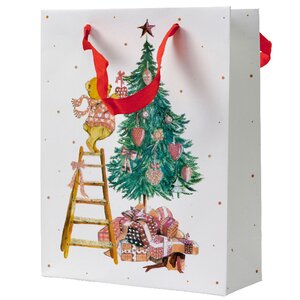 Подарочный пакет Christmas Bears: Teddy and Tree 48*42*16 см
