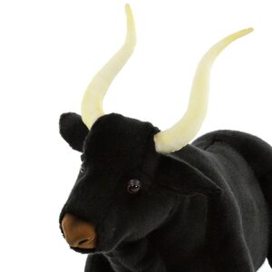 Мягкая игрушка Черный бык 50 см Hansa Creation фото 4