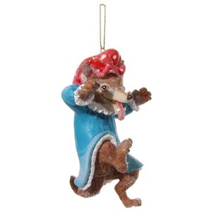 Елочная игрушка Серый Волк из Сказки 10 см, подвеска