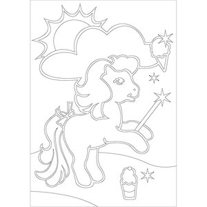 Трафарет для песка Пони-волшебник 21*30 см