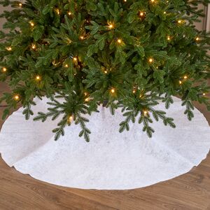 Юбка под елку Снежная с инеем
