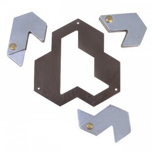 Головоломка Шестиугольник, сложность 4, металл Hanayama фото 3