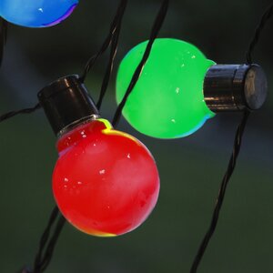 Гирлянда из лампочек Party Lights 16 ламп, разноцветные LED, 4.5 м, черный ПВХ, IP44 Star Trading фото 3