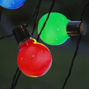 Гирлянда из лампочек Ночные Огни 16 ламп, разноцветные LED, 4.5 м, черный ПВХ, IP44 Star Trading (Стар Трэйдинг) фото 3