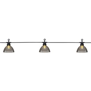 Гирлянда из лампочек Oleron Shade, 12 теплых белых LED ламп, 4.95 м, черный ПВХ, IP44 Star Trading фото 3