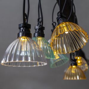 Гирлянда из лампочек Oleron, 12 теплых белых LED ламп, 4.95 м, черный ПВХ, IP44 Star Trading фото 1