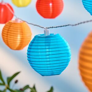 Садовая гирлянда на солнечной батарее Китайские фонарики 2.7 м, 10 белых LED ламп, прозрачный провод, IP44 Star Trading (Стар Трэйдинг) фото 2