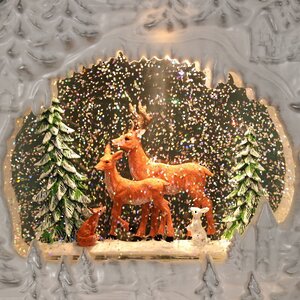 Новогодний светильник Снежный вихрь - Волшебный лес 25 см, музыка, на батарейках Kaemingk фото 2