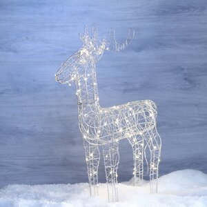 Светодиодный Олень Криспи 69 см, 72 теплые белые LED лампы, IP20 Kaemingk фото 1