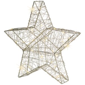 Светодиодная фигура Звезда Lotta Shine 70 см, 80 теплых белых LED ламп, IP20 Kaemingk фото 4