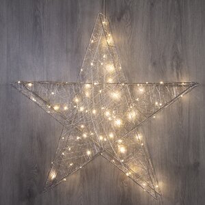 Светодиодная фигура Звезда Lotta Shine 70 см, 80 теплых белых LED ламп, IP20 Kaemingk фото 2