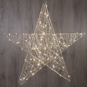 Светодиодная фигура Звезда Lotta Shine 70 см, 80 теплых белых LED ламп, IP20 Kaemingk фото 3