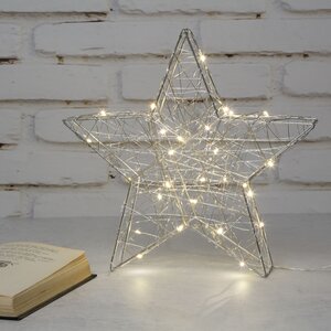 Светодиодная фигура Звезда Lotta Shine 30 см, 30 теплых белых LED ламп, IP20