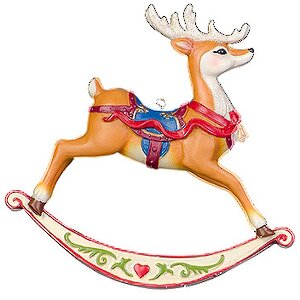 Елочная игрушка Олень-Качалка 10*2*10 см, подвеска Holiday Classics фото 1