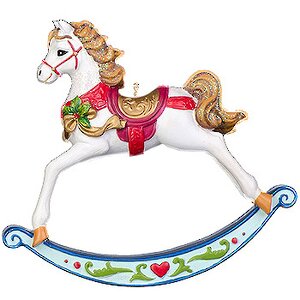Елочная игрушка Лошадка-Качалка 10*2*10 см, подвеска Holiday Classics (Холидэй Классик) фото 1
