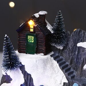 Светящаяся композиция Whistler's Winter: Зимние каникулы 22*17 см, с движением и музыкой, на батарейках Kaemingk фото 2