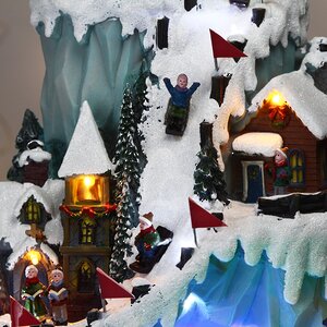 Светящаяся композиция Рождественские каникулы в Кэйв Таун 43*25 см, с движением и музыкой Kaemingk фото 4