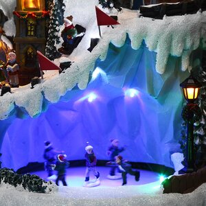 Светящаяся композиция Рождественские каникулы в Кэйв Таун 43*25 см, с движением и музыкой Kaemingk фото 2