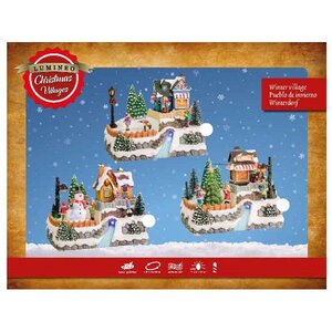 Светящаяся композиция Christmas Village: Украшение Елочки 21*16 см, с движением и музыкой, на батарейках Kaemingk фото 2