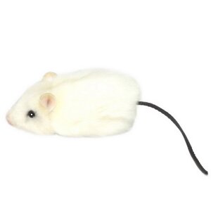 Мягкая игрушка Мышь белая 9 см