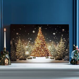 Светодиодная картина Snowy Wonderland 58*38 см, на батарейках