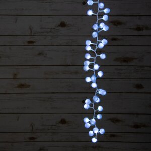 Электрогирлянда Снежные шарики 2 м, 128 холодных белых LED ламп, IP20 Kaemingk фото 4