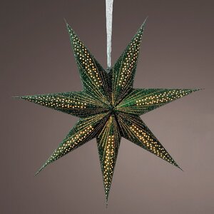 Бумажная звезда-фонарик Velvet Nova Emerald - Galaxy 60 см