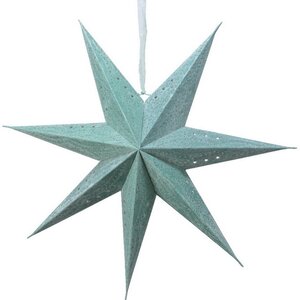 Бумажная звезда-фонарик Velvet Nova Mint 60 см Kaemingk фото 2