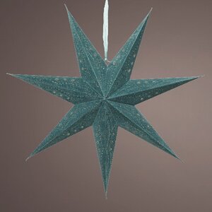 Светильник звезда из бумаги Velvet Ocean - Blue Morning 60 см
