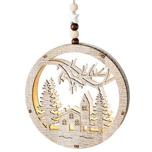Декоративный светильник Apeldoorn Story - Рождество в лесу 14 см, на батарейках Kaemingk фото 6