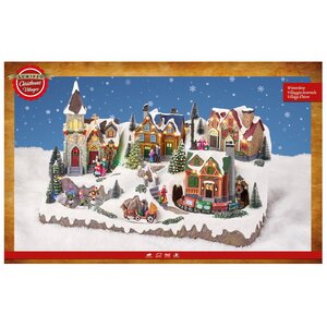 Светящаяся композиция Christmas Village: Рождественский городок Веллингтон 57*34 см, с движением и музыкой Kaemingk (Кейминг) фото 3